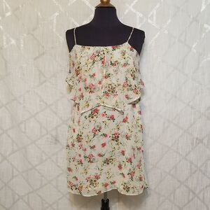 Mango Dress Women's XS Floral Strappy Boho Fairy Summer Sleeveless